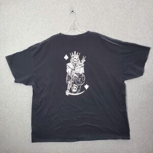 Thirty Single Men Shirt 2XL Black Reaper King Skull Graphic Crew Neck Tee READ